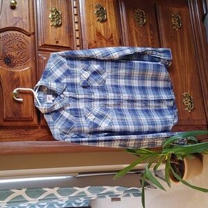 🌻Women's Levis Plaid Western Pearl Snap Button Down Shirt